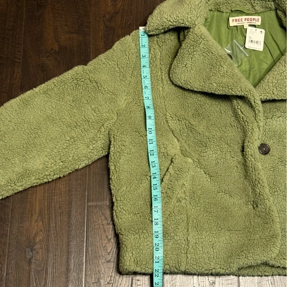 Free People‎ Joplin Cozy Sweet Pistachio Jacket Size Medium Women